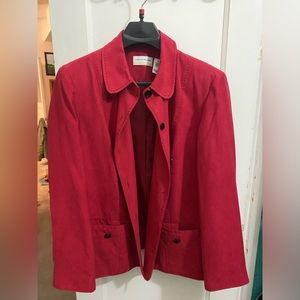 Alfred Dunner 18 W Red Vintage Blazer